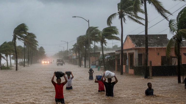 República Dominicana en vilo por 72 horas de lluvia intensa por la tormenta Melissa
