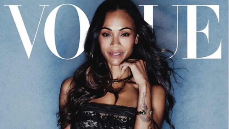 Zoé Saldaña celebra el paso del tiempo con una portada para Vogue Latinoamérica