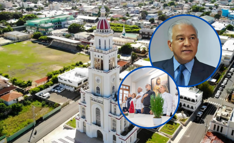 Ministro Bautista  entrega 21.7 millones para climatizar Santuario de Moca y una ambulancia a José Contreras