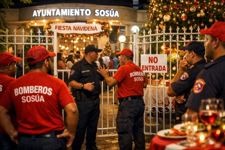 Indignación en Sosúa: Bomberos quedan excluidos de fiesta navideña del Ayuntamiento