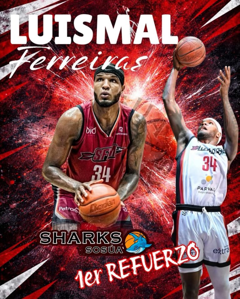 Sosúa Sharks anuncia al selección nacional Luismal Ferreiras como refuerzo para el TBSPOP 2026.