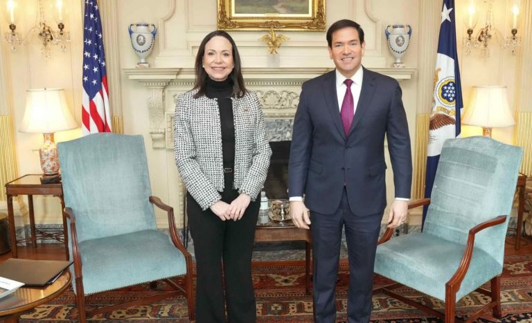 EE.UU. confirma encuentro entre Marco Rubio y Maria Corina Machado en Washington