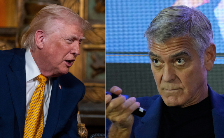 Trump critica a George y Amal Clooney tras obtener ciudadanía francesa