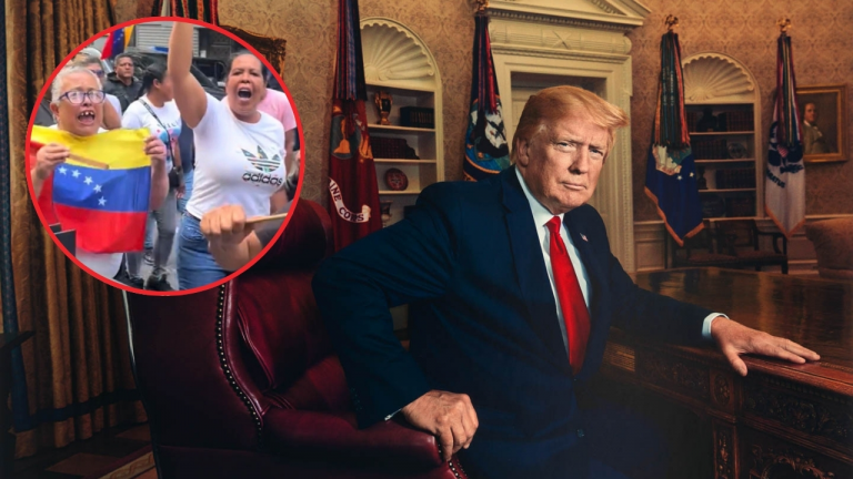 Trump sobre manifestantes que protestan por arresto de Maduro: “Son las personas más feas que he visto”