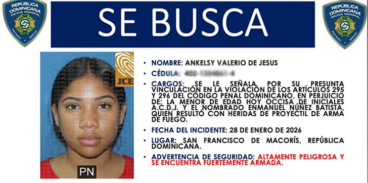 Policía activa búsqueda de mujer acusada de matar a su hermana e herir a su cuñado en SFM