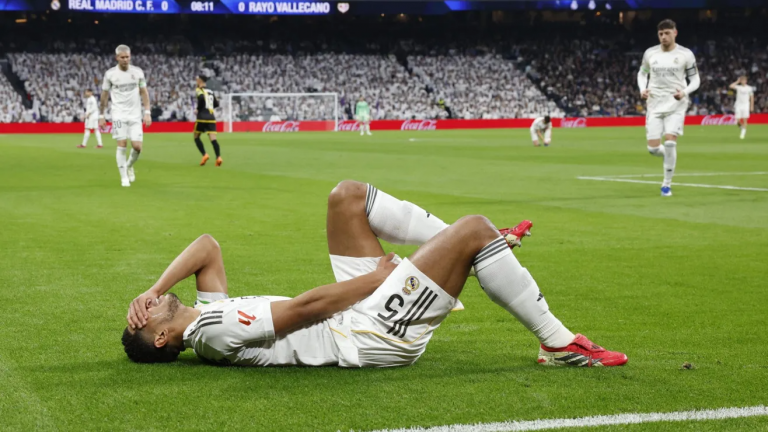 Jude Bellingham se lesionó en victoria del Real Madrid sobre el Rayo Vallecano