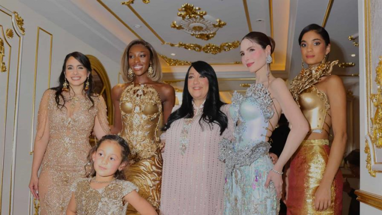 Giannina Azar deslumbra en el NYFW con su colección "Juliette", moda con causa