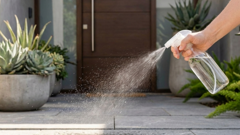 Por qué deberías empezar a rociar vinagre en la puerta de la casa