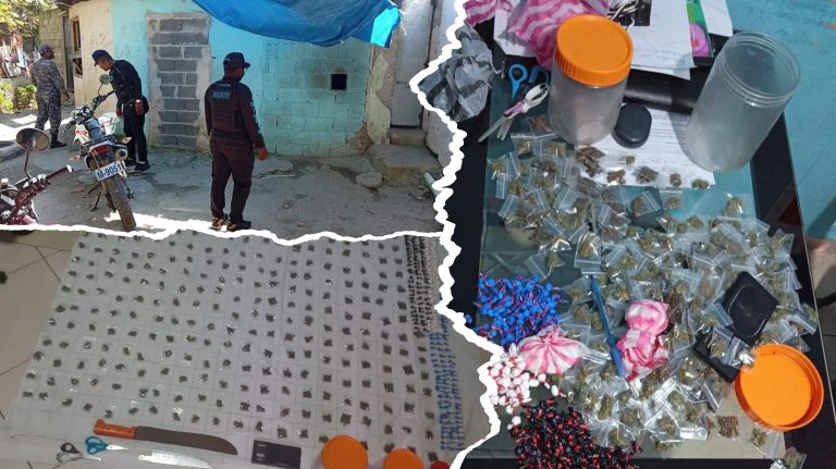 Amplio operativo policial en sectores de Puerto Plata deja varios puntos de venta de drogas desmantelados