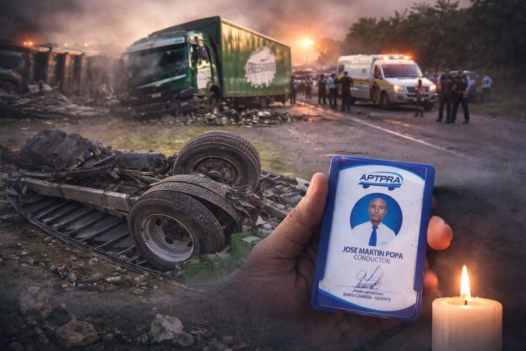 Muere chofer en accidente entre autobús de Aptpra y camión cervecero en autovía del Coral