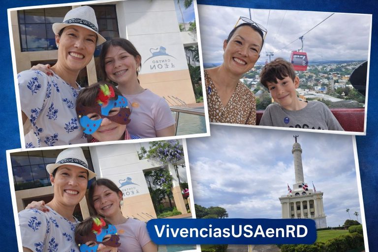 Funcionaria estadounidense destaca experiencia cultural en Santiago junto a su familia