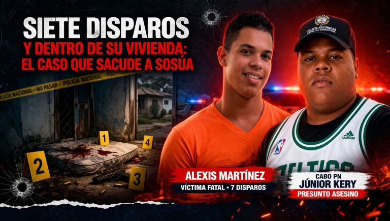 Siete disparos y dentro de su vivienda: revelan detalles del caso que sacude a Sosúa
