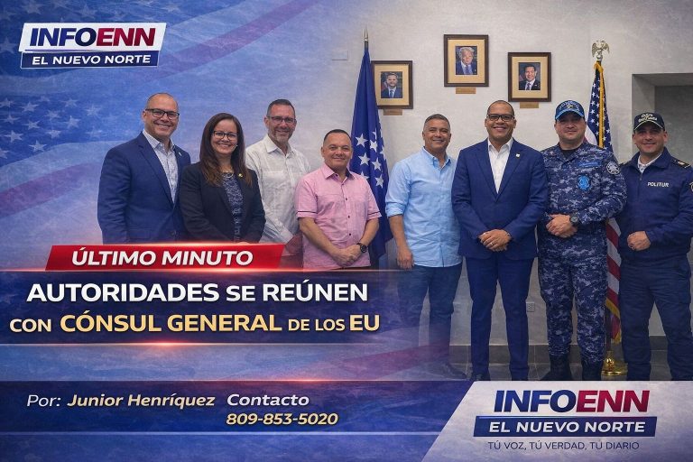 Dos procuradores fiscales se reúnen con cónsul general de los EU para fortalecer seguridad en el Cibao