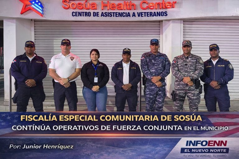 Fiscalía comunitaria de Sosúa intensifica operativos de fuerza conjunta para reforzar el orden público