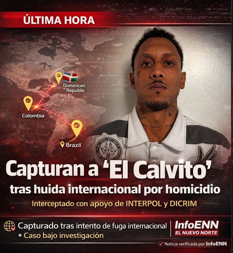 Capturan a “El Calvito” tras huir del país por homicidio en La Vega