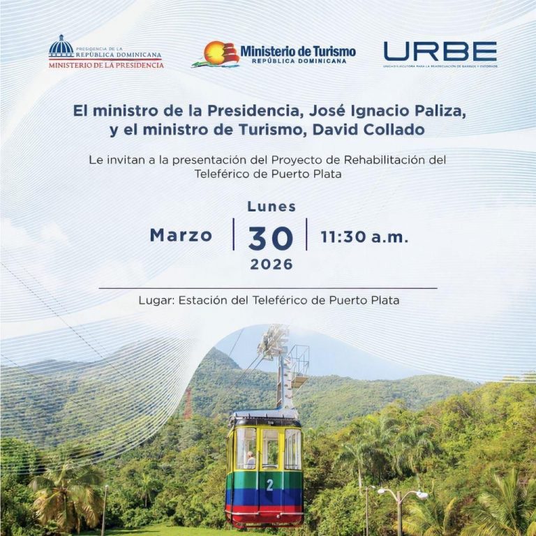 Crece la expectativa en Puerto Plata por anuncio del Teleférico este lunes