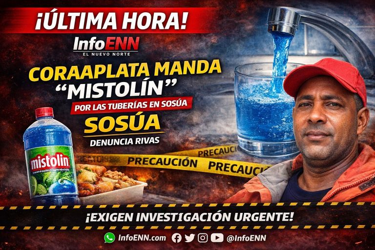 Coraapplata manda “mistolín” por las tuberías en sosúa, denuncia Franklin Rivas