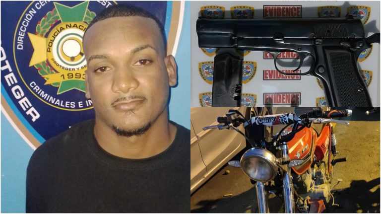 Apresan en Puerto Plata a “Mangle” con arma de fuego ilegal tras persecución policial
