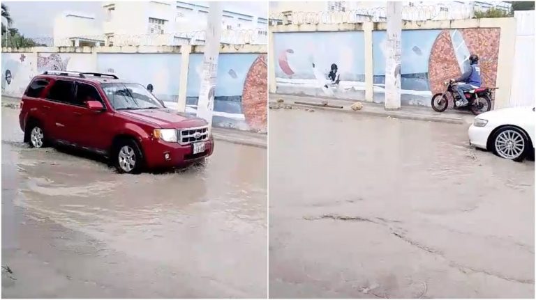 Callejón de la Loma colapsa con lluvias y Cabarete pide solución urgente