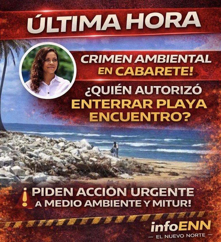 Denuncian relleno con escombros en playa encuentro y alertan daño ambiental
