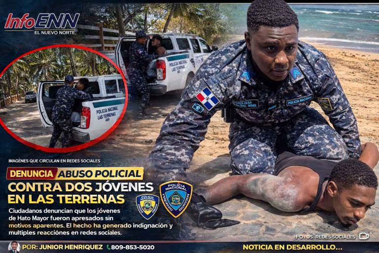 Denuncian presunto abuso policial contra dos jóvenes en Las Terrenas