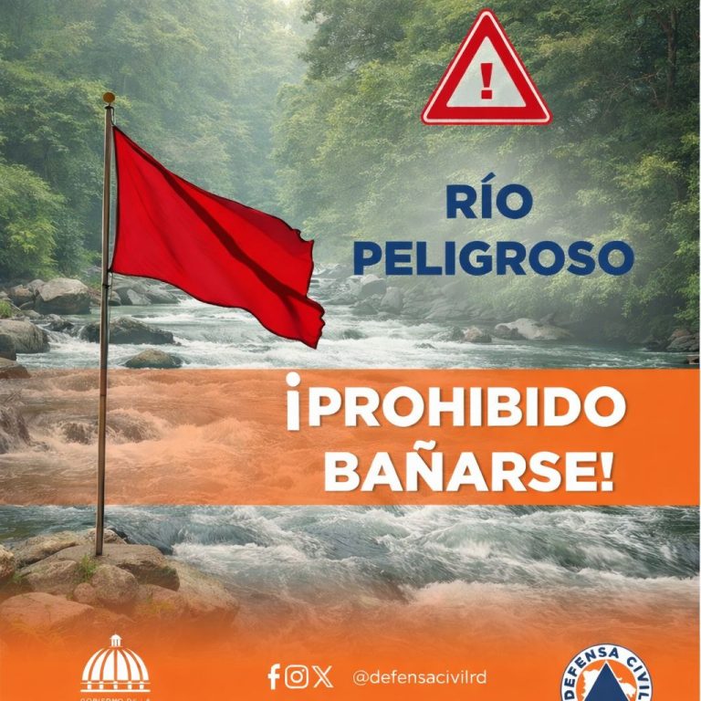 Suspenden baños en balnearios de ríos en Puerto Plata por lluvias