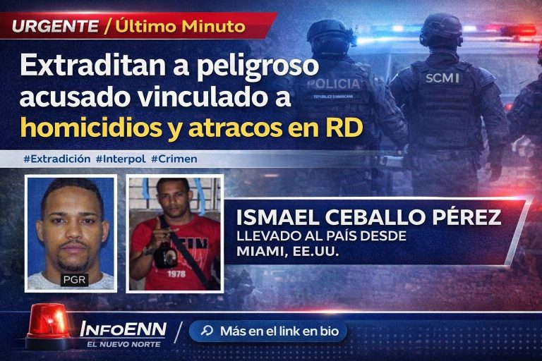 Extraditan a peligroso acusado vinculado a homicidios y atracos en RD
