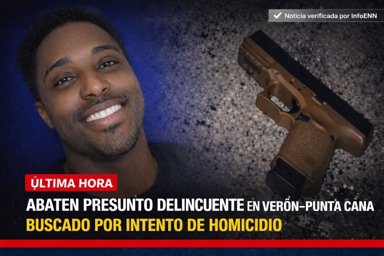 Abaten presunto delincuente tras enfrentar a tiros a la Policía en Verón–Punta Cana