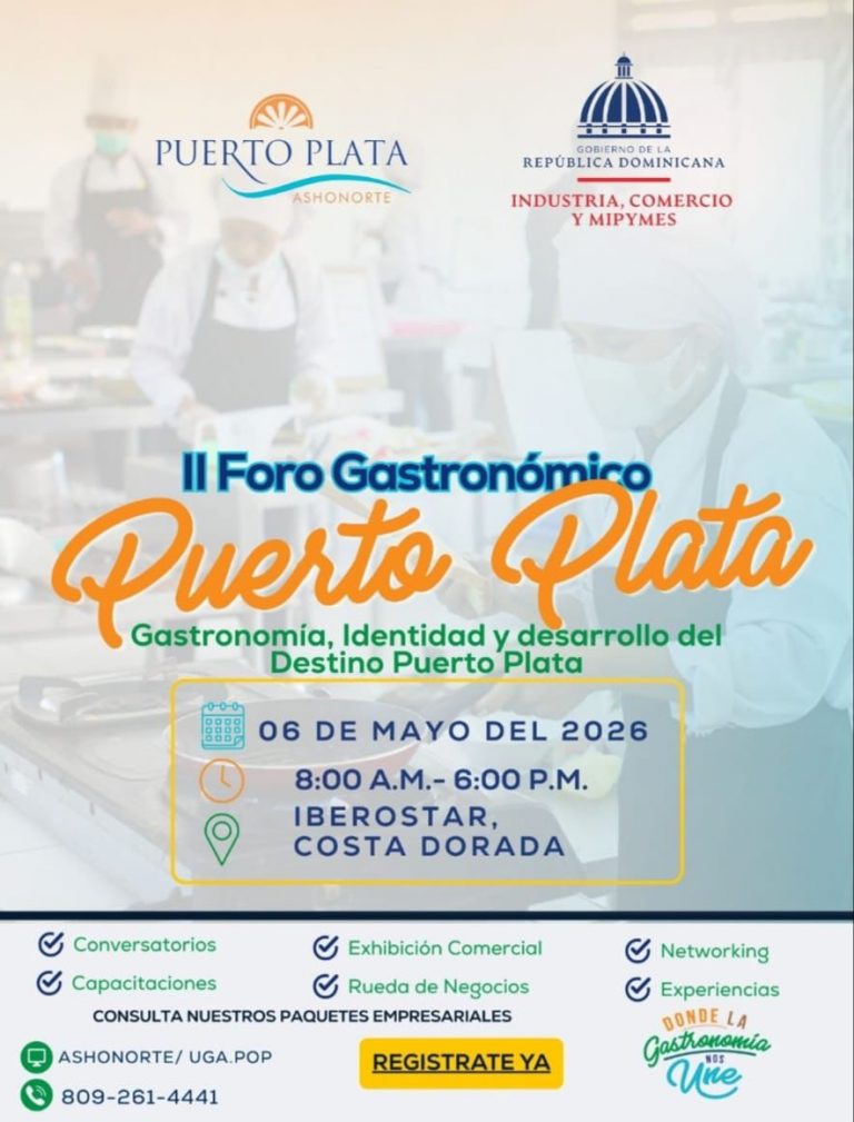 Regresa el foro gastronómico de Puerto Plata con enfoque en capacitación y crecimiento empresarial