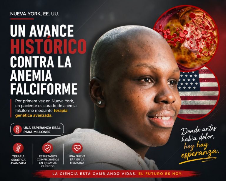 Primer paciente en Nueva York logra superar la anemia falciforme con terapia genética