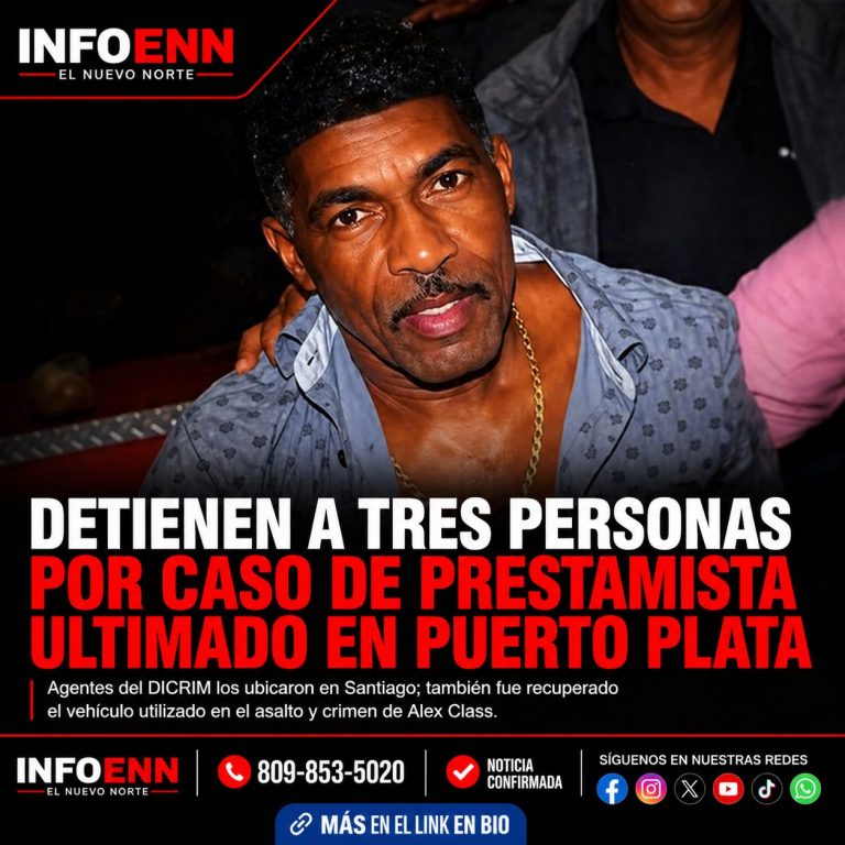 Detienen a tres personas por caso de prestamista ultimado en Puerto Plata