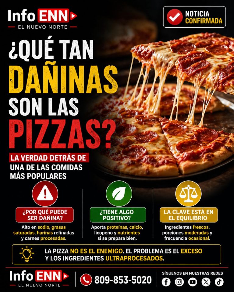 ¿Qué tan dañina es la pizza y por qué?