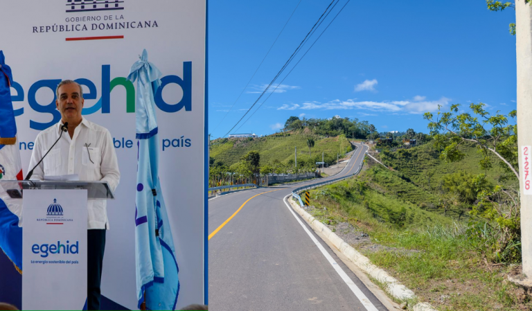 Gobierno inaugura carretera Tavera-Jarabacoa; consta de 8.3 kilómetros de longitud