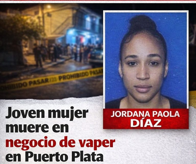 Joven mujer muere en negocio de vaper en Puerto Plata