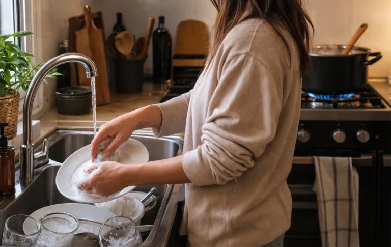 Lavar los platos y cocinar al mismo tiempo: qué significa, según la psicología