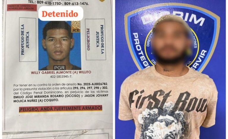 Capturan a “Wilito” por homicidio y heridas en hecho violento ocurrido en Pekín