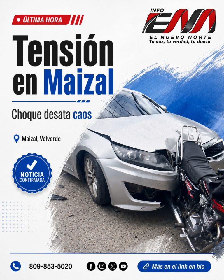 Tensión en Maizal tras accidente con vehículo que presuntamente transportaba ciudadanos haitianos